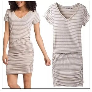 Prana Foundation Striped T-Shirt Dress Size Small NEW Comfy